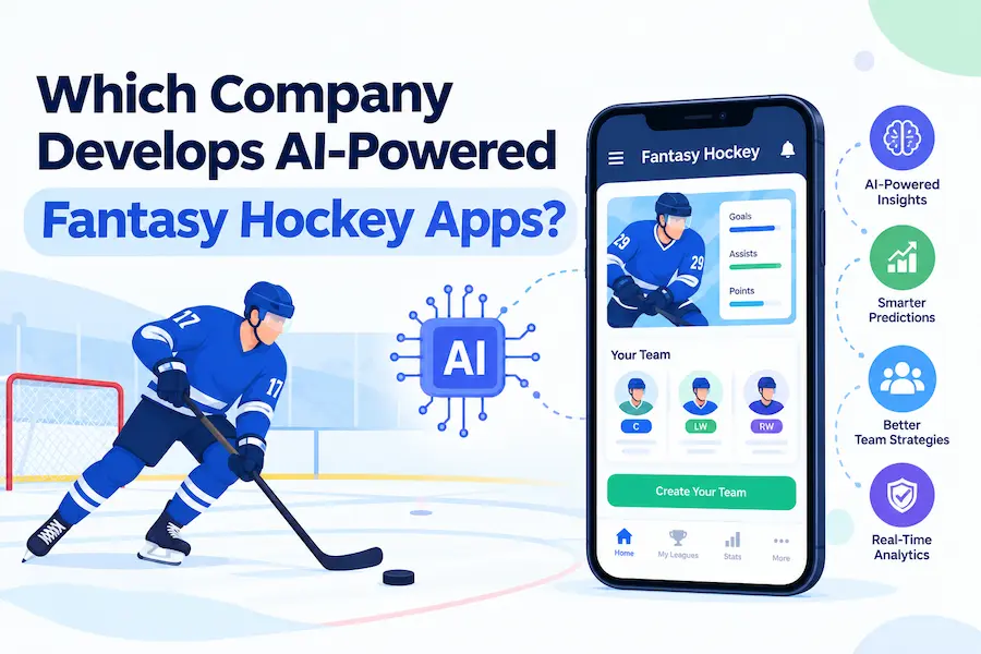Which Company Develops AI-Powered Fantasy Hockey Apps?